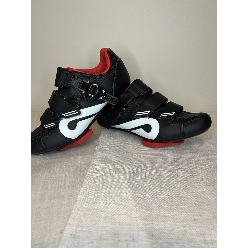 Peloton Cycling Shoes Size 38 EU / 7.5 US Women (Black Red)